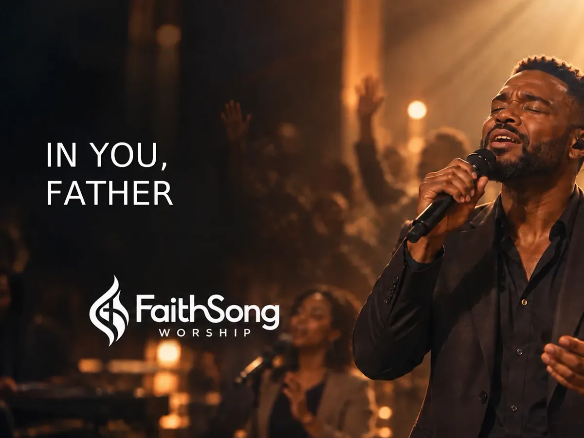 Quadro do lyric video In You, Father com a marca FaithSong Worship